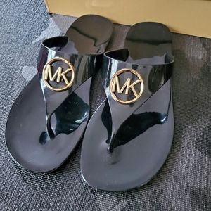 Michael Kors Lillie Jelly Thong Sandals in Black